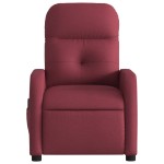 vidaXL Fotoliu de masaj rabatabil, roșu vin, material textil vidaXL Fotoliu de masaj rabatabil, roșu vin, material textil