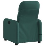 vidaXL Fotoliu de masaj rabatabil, verde închis, material textil vidaXL Fotoliu de masaj rabatabil, verde închis, material textil