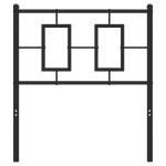 vidaXL Tăblie de pat metalică, negru, 80 cm