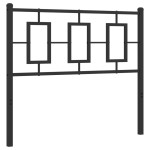 vidaXL Tăblie de pat metalică, negru, 100 cm vidaXL Tăblie de pat metalică, negru, 100 cm