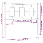 vidaXL Tăblie de pat metalică, negru, 100 cm vidaXL Tăblie de pat metalică, negru, 100 cm