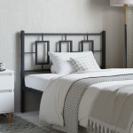 vidaXL Tăblie de pat metalică, negru, 107 cm vidaXL Tăblie de pat metalică, negru, 107 cm