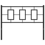 vidaXL Tăblie de pat metalică, negru, 107 cm vidaXL Tăblie de pat metalică, negru, 107 cm