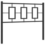 vidaXL Tăblie de pat metalică, negru, 107 cm vidaXL Tăblie de pat metalică, negru, 107 cm