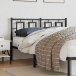 vidaXL Tăblie de pat metalică, negru, 140 cm vidaXL Tăblie de pat metalică, negru, 140 cm