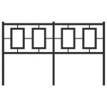 vidaXL Tăblie de pat metalică, negru, 140 cm vidaXL Tăblie de pat metalică, negru, 140 cm