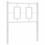 vidaXL Tăblie de pat metalică, alb, 80 cm vidaXL Tăblie de pat metalică, alb, 80 cm