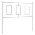 vidaXL Tăblie de pat metalică, alb, 100 cm