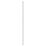 vidaXL Tăblie de pat metalică, alb, 107 cm