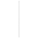 vidaXL Tăblie de pat metalică, alb, 150 cm