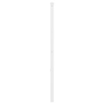 vidaXL Tăblie de pat metalică, alb, 160 cm