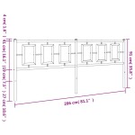 vidaXL Tăblie de pat metalică, alb, 200 cm vidaXL Tăblie de pat metalică, alb, 200 cm