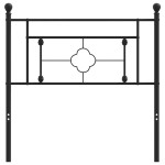 vidaXL Tăblie de pat metalică, negru, 100 cm vidaXL Tăblie de pat metalică, negru, 100 cm
