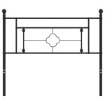 vidaXL Tăblie de pat metalică, negru, 107 cm vidaXL Tăblie de pat metalică, negru, 107 cm