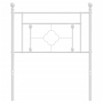 vidaXL Tăblie de pat metalică, alb, 75 cm vidaXL Tăblie de pat metalică, alb, 75 cm
