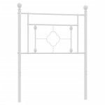 vidaXL Tăblie de pat metalică, alb, 80 cm vidaXL Tăblie de pat metalică, alb, 80 cm