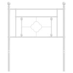 vidaXL Tăblie de pat metalică, alb, 80 cm vidaXL Tăblie de pat metalică, alb, 80 cm