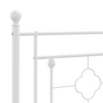 vidaXL Tăblie de pat metalică, alb, 80 cm vidaXL Tăblie de pat metalică, alb, 80 cm