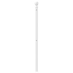 vidaXL Tăblie de pat metalică, alb, 180 cm