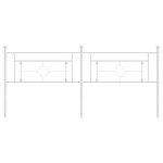 vidaXL Tăblie de pat metalică, alb, 200 cm vidaXL Tăblie de pat metalică, alb, 200 cm