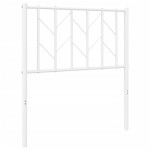 vidaXL Tăblie de pat metalică, alb, 75 cm vidaXL Tăblie de pat metalică, alb, 75 cm
