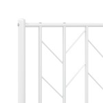 vidaXL Tăblie de pat metalică, alb, 75 cm vidaXL Tăblie de pat metalică, alb, 75 cm