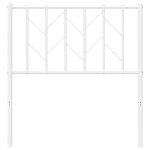 vidaXL Tăblie de pat metalică, alb, 80 cm vidaXL Tăblie de pat metalică, alb, 80 cm