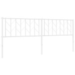 vidaXL Tăblie de pat metalică, alb, 200 cm vidaXL Tăblie de pat metalică, alb, 200 cm