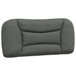 vidaXL Pernă pentru tăblie de pat, gri închis, 80 cm, material textil vidaXL Pernă pentru tăblie de pat, gri închis, 80 cm, material textil