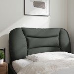 vidaXL Pernă pentru tăblie de pat, gri închis, 80 cm, material textil vidaXL Pernă pentru tăblie de pat, gri închis, 80 cm, material textil