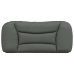 vidaXL Pernă pentru tăblie de pat, gri închis, 80 cm, material textil vidaXL Pernă pentru tăblie de pat, gri închis, 80 cm, material textil