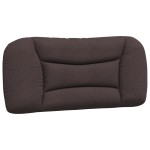 vidaXL Pernă pentru tăblie de pat maro închis, 80 cm, material textil vidaXL Pernă pentru tăblie de pat maro închis, 80 cm, material textil