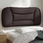 vidaXL Pernă pentru tăblie de pat maro închis, 80 cm, material textil vidaXL Pernă pentru tăblie de pat maro închis, 80 cm, material textil