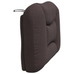 vidaXL Pernă pentru tăblie de pat maro închis, 80 cm, material textil vidaXL Pernă pentru tăblie de pat maro închis, 80 cm, material textil