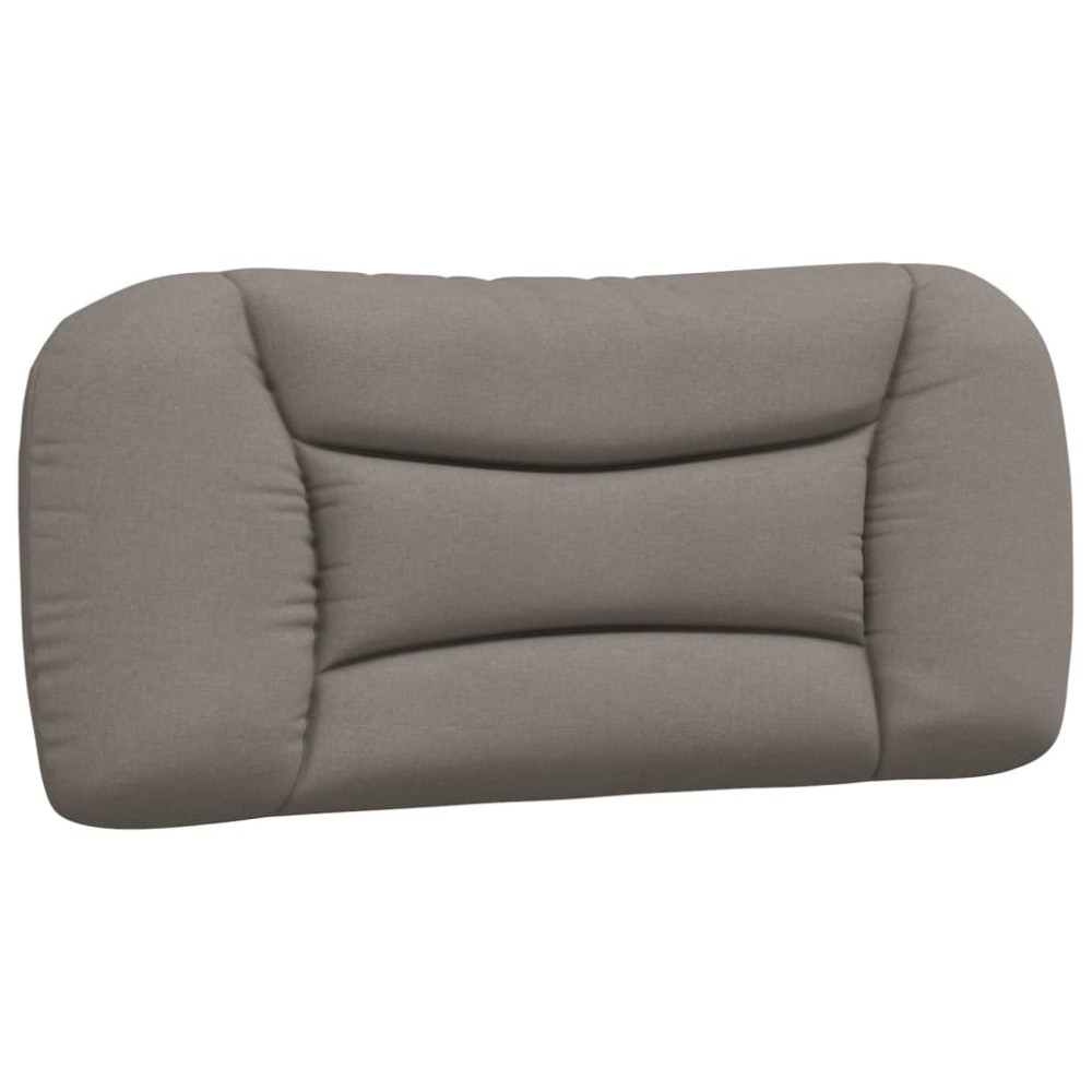 vidaXL Pernă pentru tăblie de pat, gri taupe, 80 cm, material textil