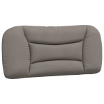 vidaXL Pernă pentru tăblie de pat, gri taupe, 80 cm, material textil vidaXL Pernă pentru tăblie de pat, gri taupe, 80 cm, material textil