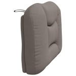 vidaXL Pernă pentru tăblie de pat, gri taupe, 80 cm, material textil vidaXL Pernă pentru tăblie de pat, gri taupe, 80 cm, material textil