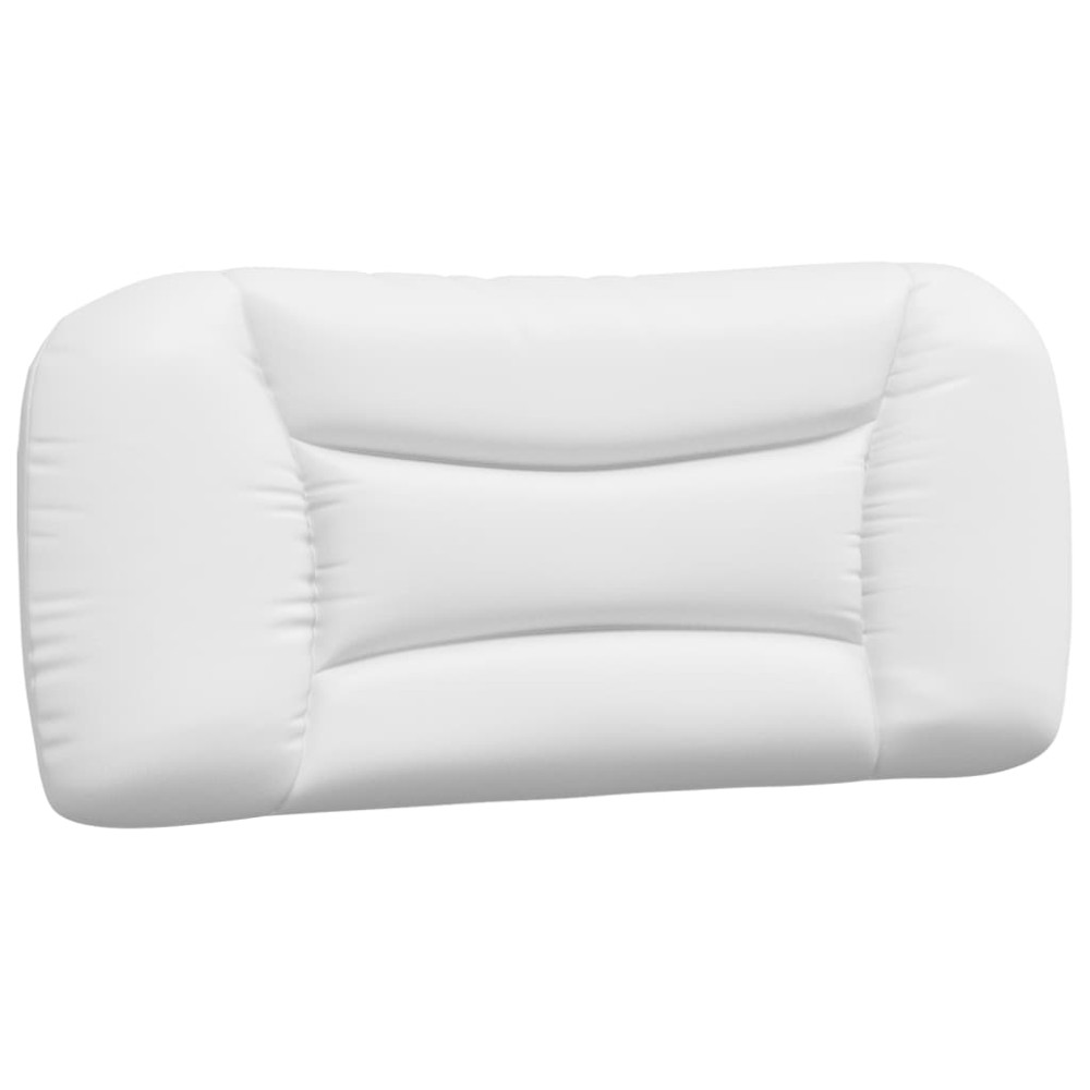 vidaXL Pernă pentru tăblie pat, alb, 80 cm, piele artificială