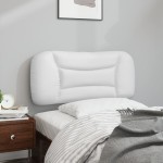 vidaXL Pernă pentru tăblie pat, alb, 80 cm, piele artificială vidaXL Pernă pentru tăblie pat, alb, 80 cm, piele artificială