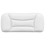 vidaXL Pernă pentru tăblie pat, alb, 80 cm, piele artificială vidaXL Pernă pentru tăblie pat, alb, 80 cm, piele artificială