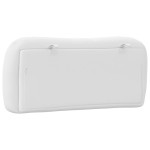 vidaXL Pernă pentru tăblie pat, alb, 80 cm, piele artificială vidaXL Pernă pentru tăblie pat, alb, 80 cm, piele artificială