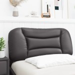 vidaXL Pernă pentru tăblie pat, Hvar, gri, 80 cm, piele artificială