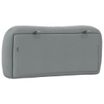 vidaXL Pernă tăblie de pat, Hvar, gri deschis, 90 cm, material textil