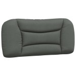 vidaXL Pernă pentru tăblie de pat, gri închis, 90 cm, material textil vidaXL Pernă pentru tăblie de pat, gri închis, 90 cm, material textil