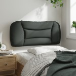 vidaXL Pernă pentru tăblie de pat, gri închis, 90 cm, material textil vidaXL Pernă pentru tăblie de pat, gri închis, 90 cm, material textil