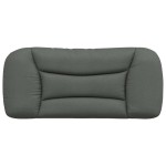 vidaXL Pernă pentru tăblie de pat, gri închis, 90 cm, material textil vidaXL Pernă pentru tăblie de pat, gri închis, 90 cm, material textil