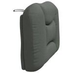 vidaXL Pernă pentru tăblie de pat, gri închis, 90 cm, material textil vidaXL Pernă pentru tăblie de pat, gri închis, 90 cm, material textil