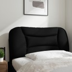 vidaXL Pernă pentru tăblie de pat, negru, 90 cm, material textil vidaXL Pernă pentru tăblie de pat, negru, 90 cm, material textil