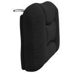 vidaXL Pernă pentru tăblie de pat, negru, 90 cm, material textil vidaXL Pernă pentru tăblie de pat, negru, 90 cm, material textil