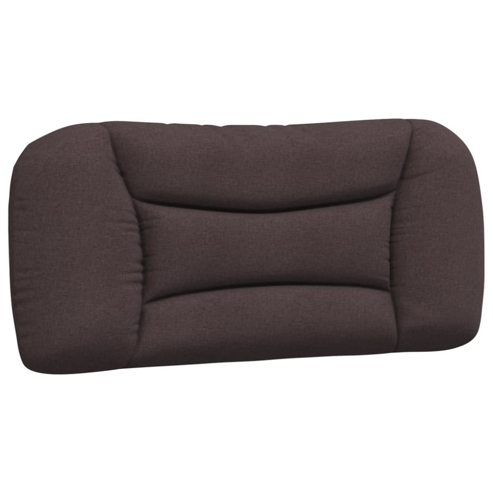 vidaXL Pernă pentru tăblie de pat maro închis, 90 cm, material textil